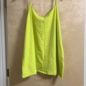 Neon green tank